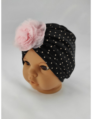 Čiapka TURBAN-Pivoňka